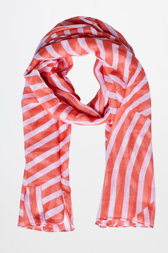Orange Viscose Scarf, , image 1